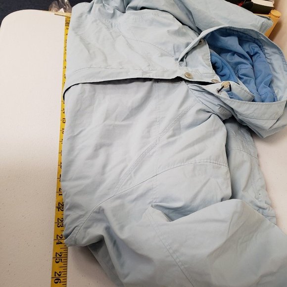 Ll Bean Womens Trail Model Waterproof 3 In 1 Jacket Size XL Blue Hooded Pockets - Picture 8 of 16